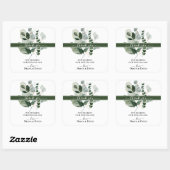 春美しいBOTANICAL GREEN SPRIGありがとう スクエアシール (シート)