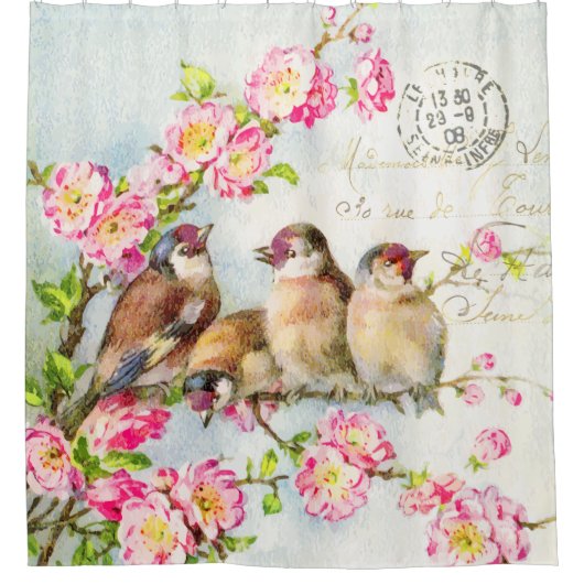 春羽毛シャワーカーテン シャワーカーテン (正面)