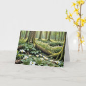 春考えの森の中で何兆もの カード (黄色い花)