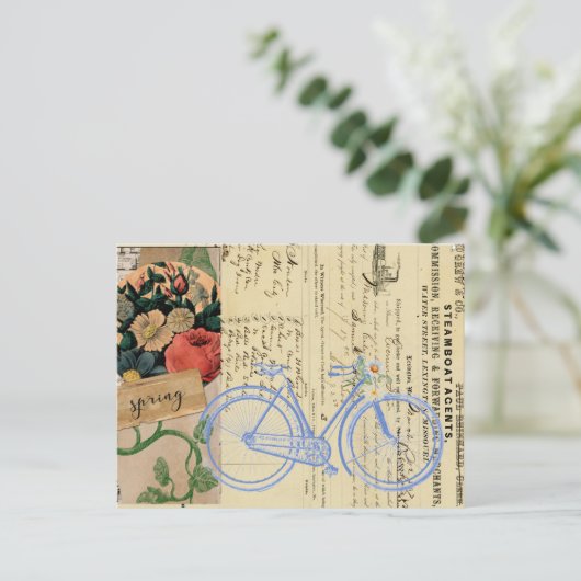 春自転車用丁合はがき ポストカード (スタンド正面)