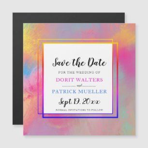 春色のSave the Date 招待状バリエーション マグネット招待状