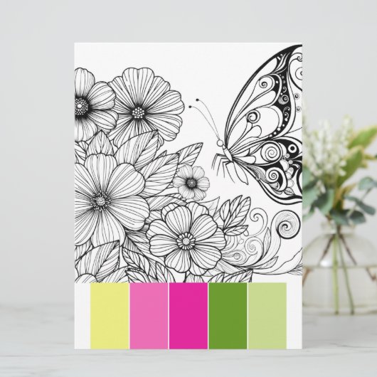 春色彩大人用カード 招待状 (スタンド正面)