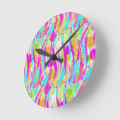 春色 ラウンド壁時計 (傾斜)