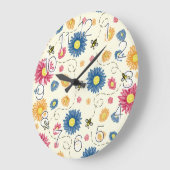 春色 ラージ壁時計 (傾斜)