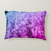 春花の抽象芸術色のカスケード アクセントクッション (裏面)