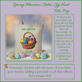 春花イースターエッグ狩り トートバッグ