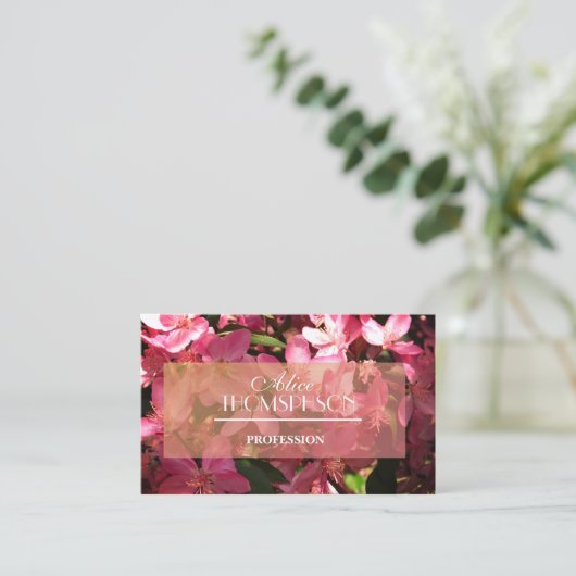 春花カスタム名刺 名刺 (スタンド正面)