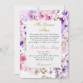 春花キンセアニラスペインの 招待状 (正面)