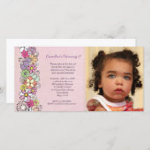 春花ズベビーガールズ2nd誕生日招待状 (正面/裏面)