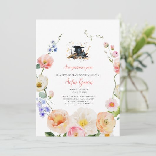 春花卒業招待状 招待状 (スタンド正面)