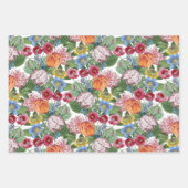 春花園の模様 ラッピングペーパーシート (正面3)