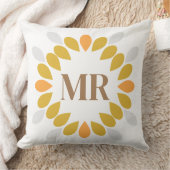 春花柄 クッション (ブランケット)