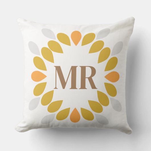 春花柄 クッション (正面)