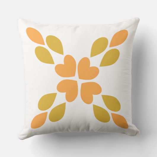 春花柄 クッション (裏面)