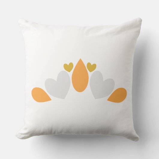 春花柄 クッション (正面)