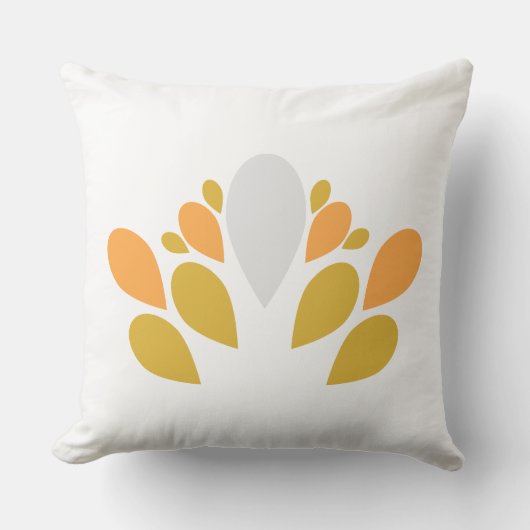 春花柄 クッション (正面)