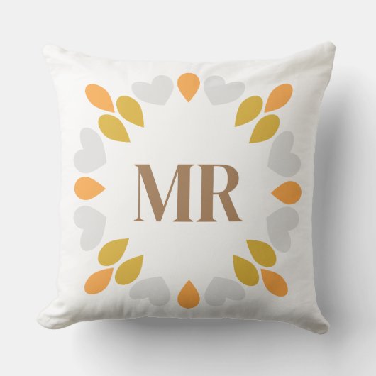 春花柄 クッション (正面)