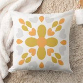 春花柄 クッション (ブランケット)