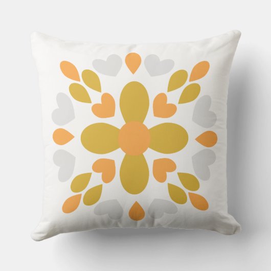 春花柄 クッション (裏面)