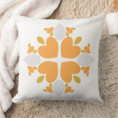 春花柄 クッション (ブランケット)