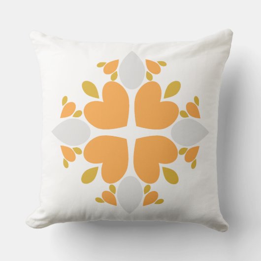 春花柄 クッション (正面)