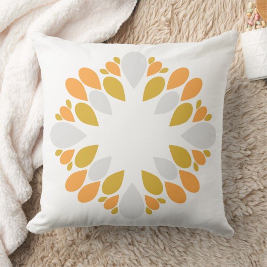 春花柄 クッション (ブランケット)