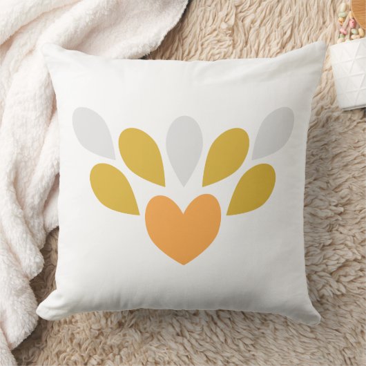 春花柄 クッション (ブランケット)