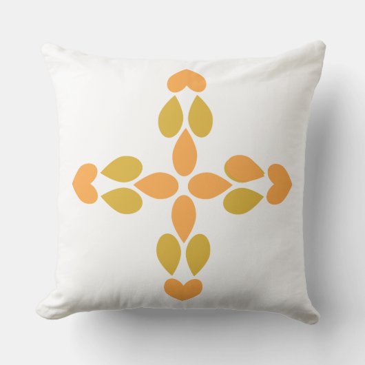 春花柄 クッション (正面)