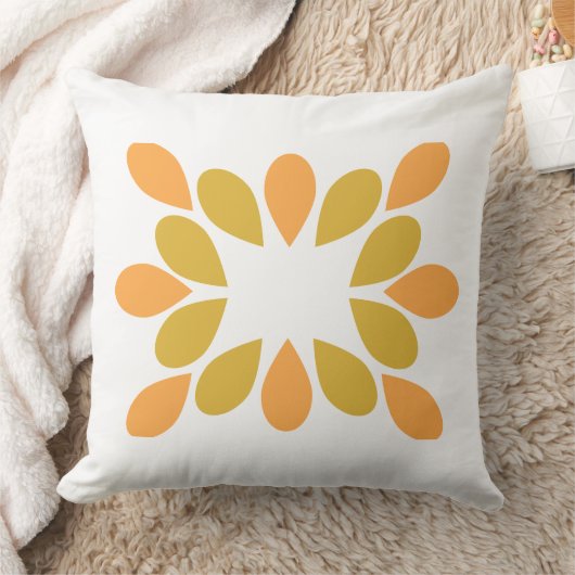 春花柄 クッション (ブランケット)