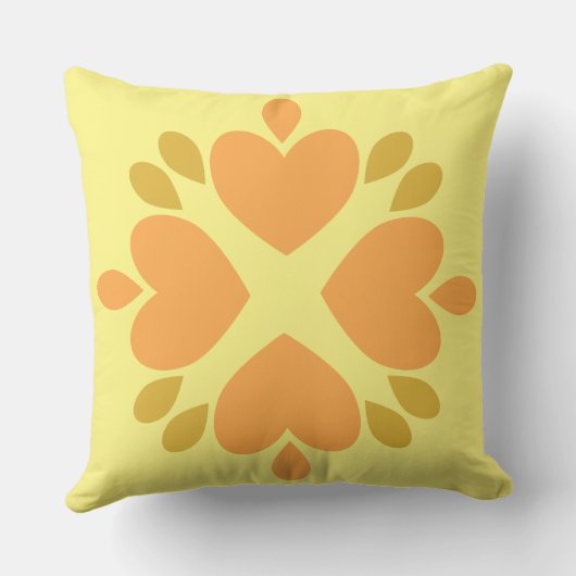 春花柄 クッション (裏面)