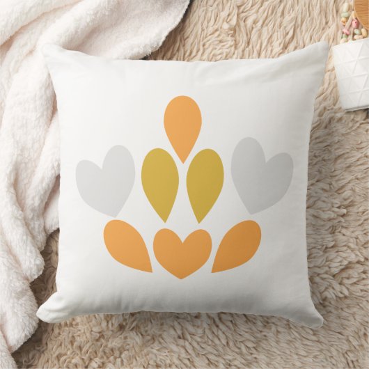 春花柄 クッション (ブランケット)