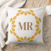 春花柄 クッション (ブランケット)