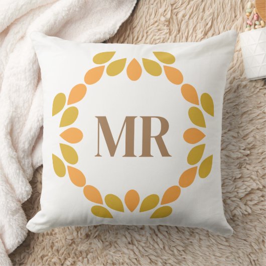 春花柄 クッション (ブランケット)