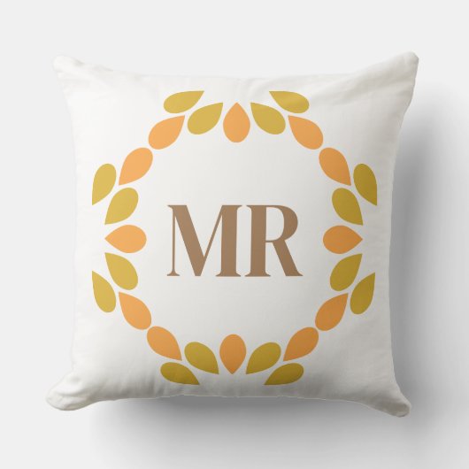 春花柄 クッション (正面)