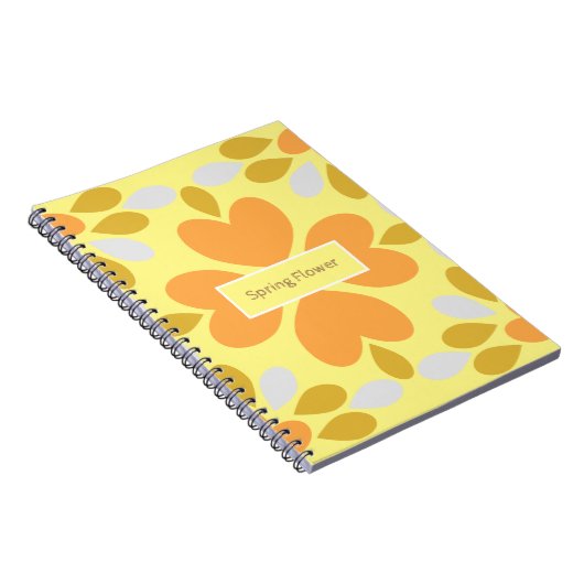 春花柄 ノートブック (右側)