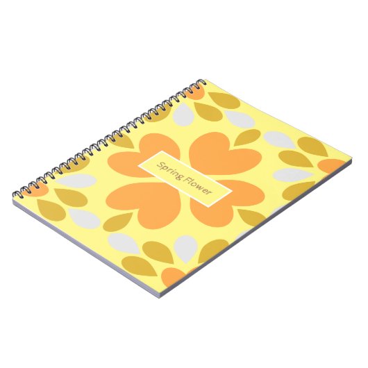 春花柄 ノートブック (左側)