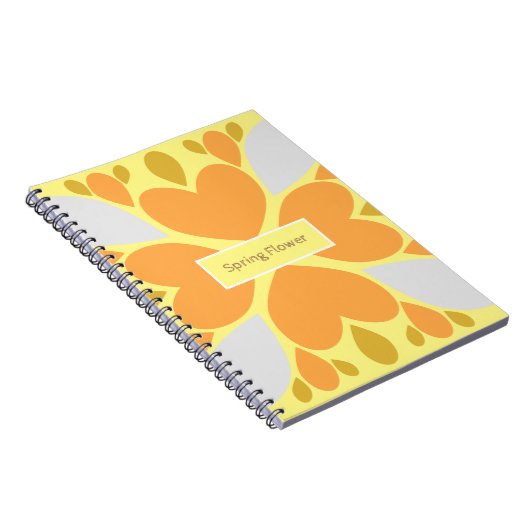 春花柄 ノートブック (右側)