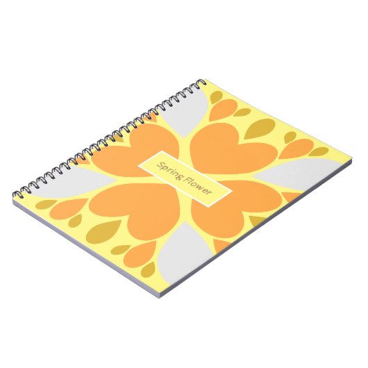 春花柄 ノートブック (左側)