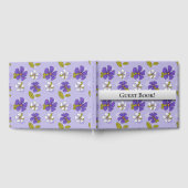 春花柄（紫） ゲストブック (全面)