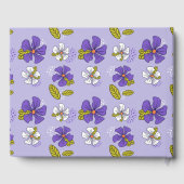 春花柄（紫） ゲストブック (裏面)