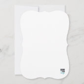 春花模様ブライダルシャワー 招待状 (裏面)