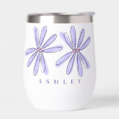 春花模様ラベンダーパープル (左面)