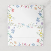 春花模様結婚の座席表 プレイスカード (外部開封)