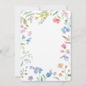 春花模様結婚式招待状 招待状 (裏面)