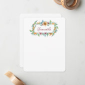 春花模様 ノートカード (正面/裏面インサイチュ)