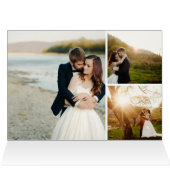 春花模様 |折りたた結婚んだ感謝の写真 (内部横(上))