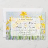 春花水仙結婚式招待状 招待状 (正面)