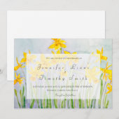 春花水仙結婚式招待状 招待状 (正面/裏面)