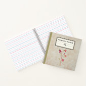 春花組成パーソナライズされた物 ノートブック (内部)