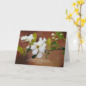 春花聖なる書物、 経典ノートカード箴言15:23 カード (黄色い花)